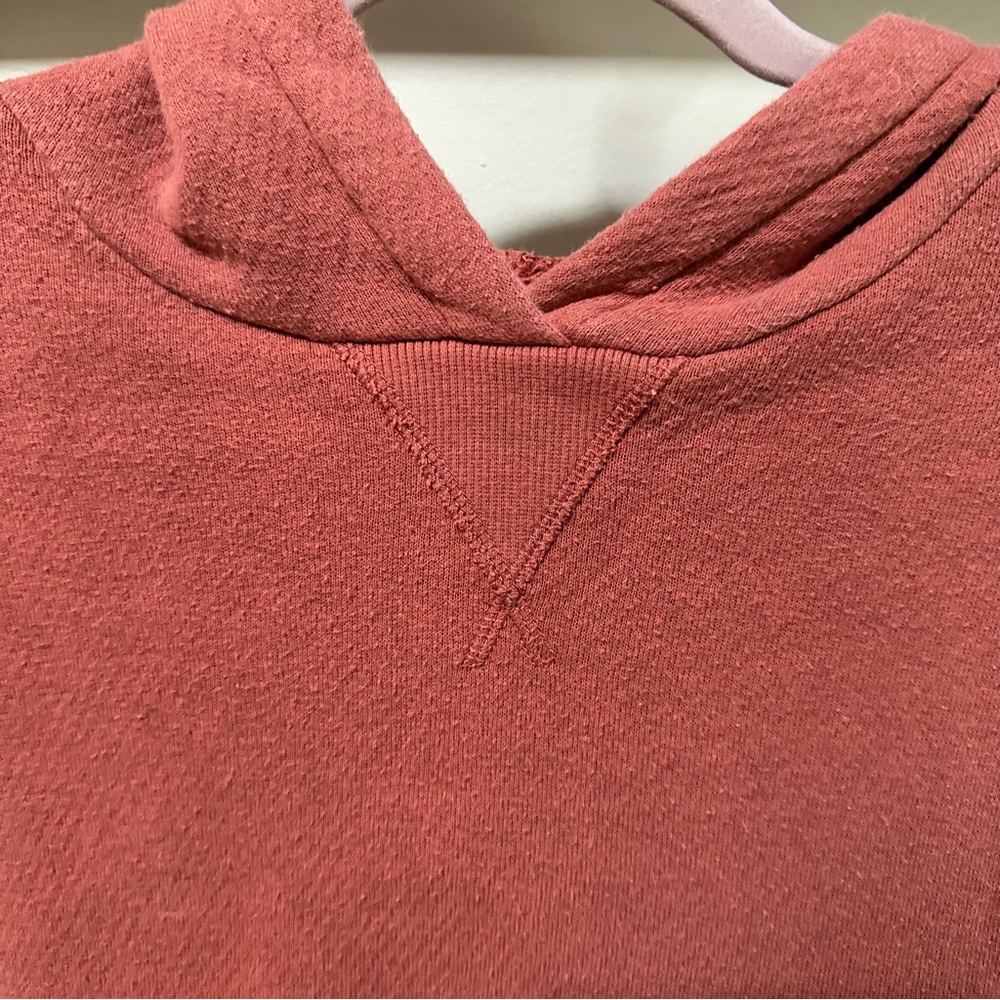 Madewell MWL Airyterry Hoodie Sweatshirt size small, heather weathered brick red - Picture 10 of 10